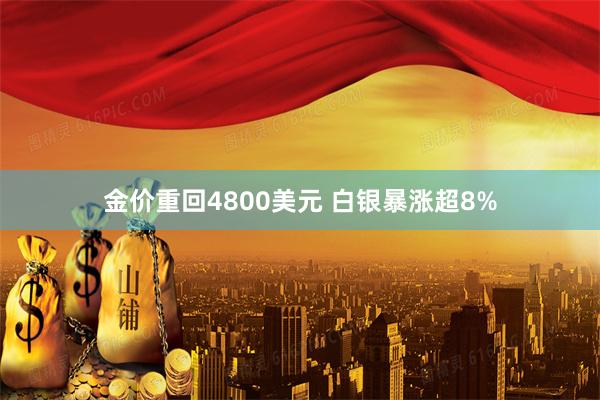 金价重回4800美元 白银暴涨超8%